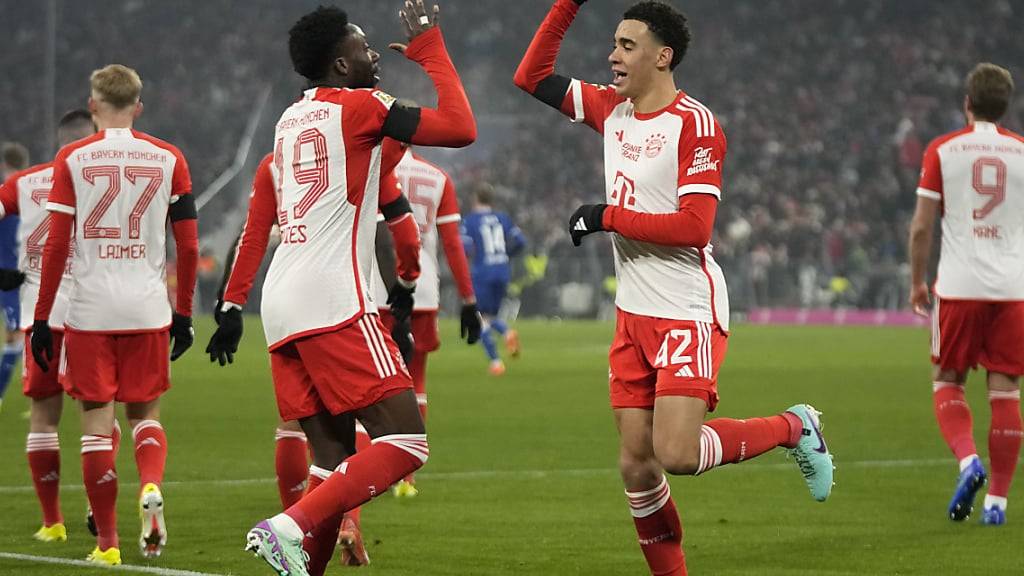 Jamal Musiala (42) war mit seinen beiden Treffern Matchwinner im Spiel gegen Hoffenheim