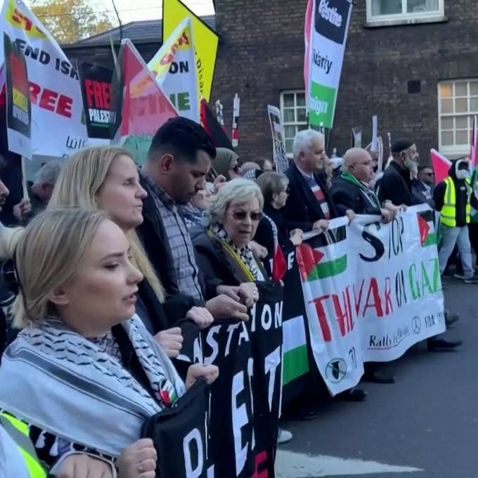 300'000 Menschen bei propalästinensischer Grossdemo in London
