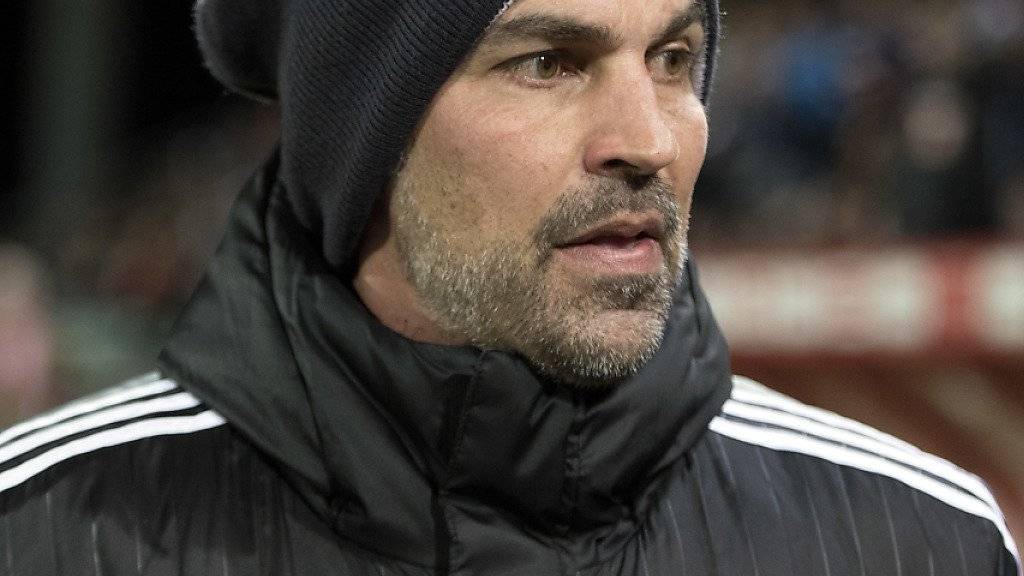 Enttäuschung bei Luzerns Trainer Markus Babbel nach dem Cup-Out gegen den FC Sion