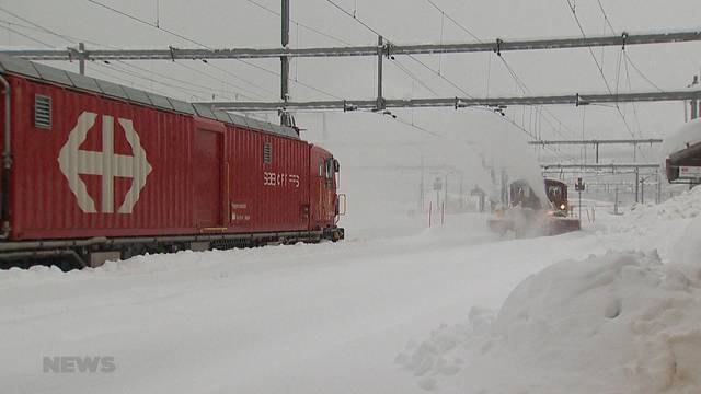 Die Schweiz versinkt im Schnee