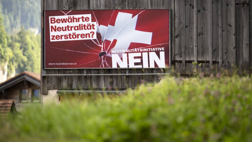 SRG-Umfrage zeigt Nein-Trend bei Neutralitätsinitiative