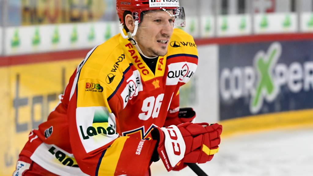 Damien Brunner trifft am Tag seiner Vertragsverlängerung zur Führung für Biel