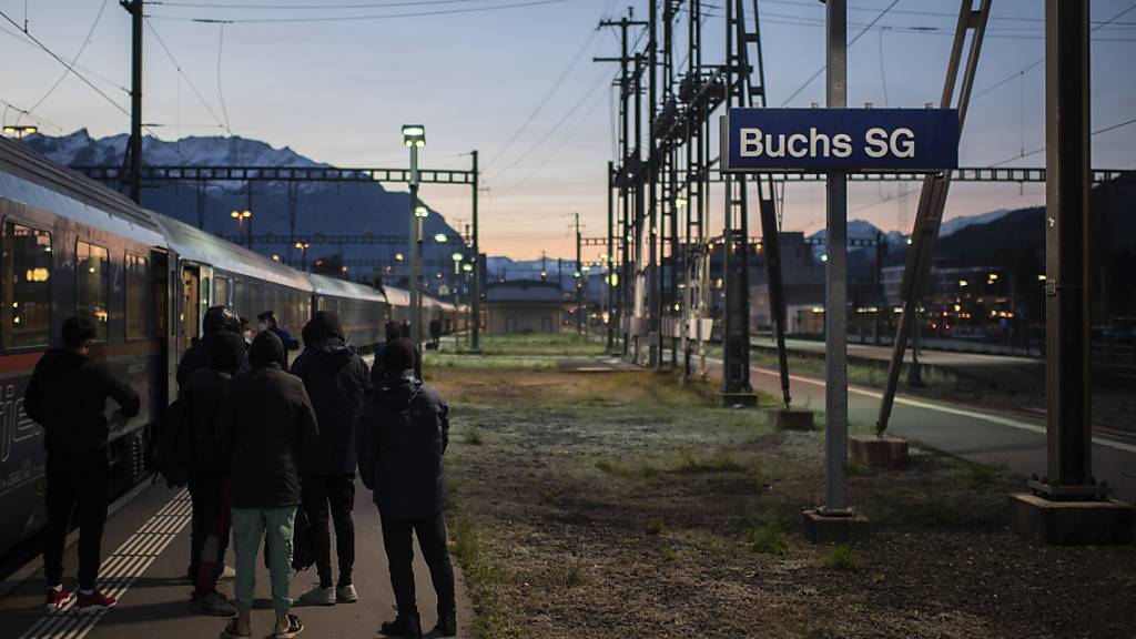 Tatort Bahnhof Buchs (Archivbild).