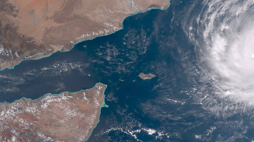 Ein Satellitenbild zeigt das Ausmass des Zyklons «Chapala», der sich der Arabischen Halbinsel nähert.