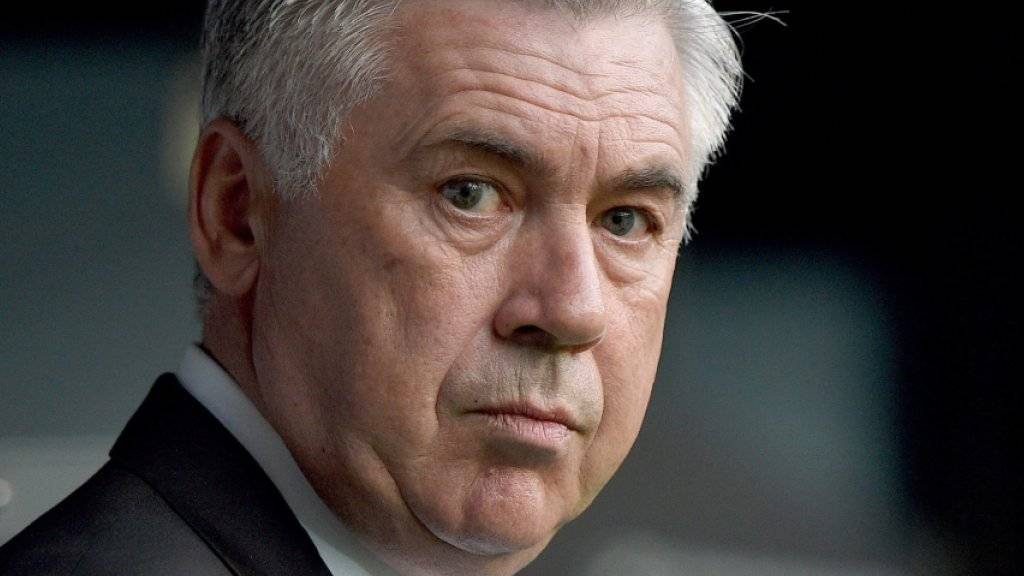 Blickt Bayern-Trainer Carlo Ancelotti dem Cup-Spiel in Jena etwa sorgenvoll entgegen?