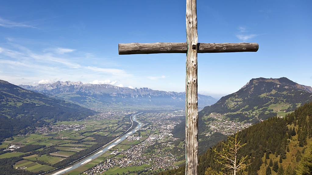 Blick von der Siedlung Tuass oberhalb Triesen im Fürstentum Liechtenstein. (Archivbild)