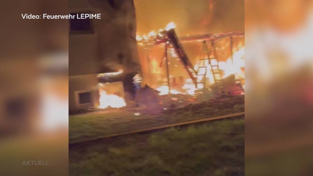 Brand in einem Einfamilienhaus in Lengnau