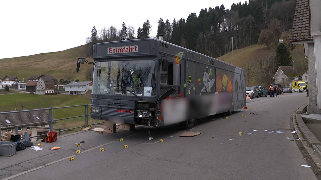 Unfall an Fasnachtsumzug in Schwellbrunn – sieben Personen verletzt