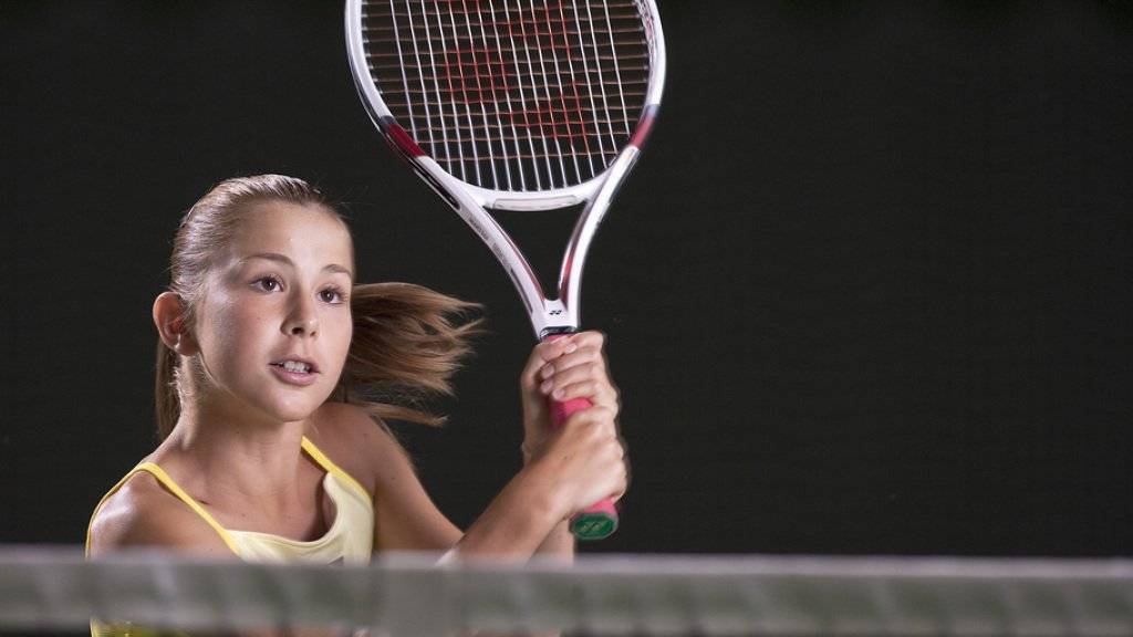 Früh übt sich.... Aufnahme der heute 20-jährigen Schweizer Tennisspielerin Belinda Bencic aus dem Jahr 2009. (Archiv)