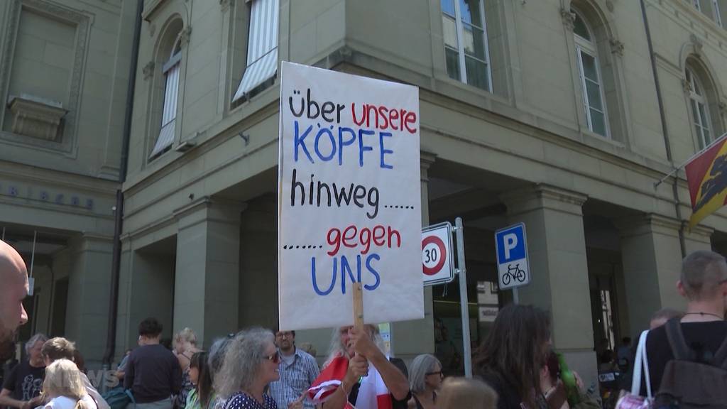 Lockdown-Gegner-Demo: Wesentlich weniger Demonstranten als erwartet