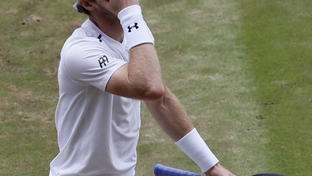 Andy Murray hatte auf dem Centre Court von Wimbledon zu leiden
