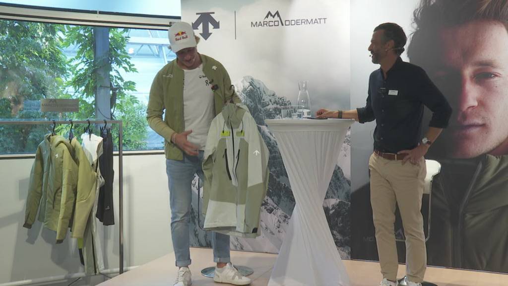 Skistar Marco Odermatt stellt seine Kleider-Kollektion vor