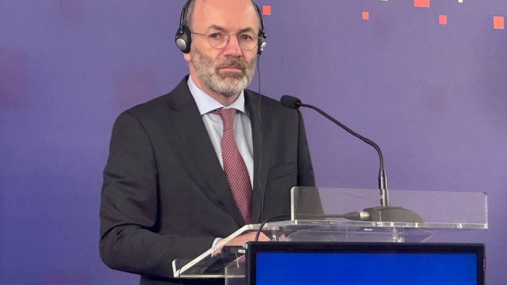 Partei- und Fraktionsvorsitzender der EVP Manfred Weber (CSU) beim Treffen der Europäischen Volkspartei (EVP). Foto: Michael Fischer/dpa