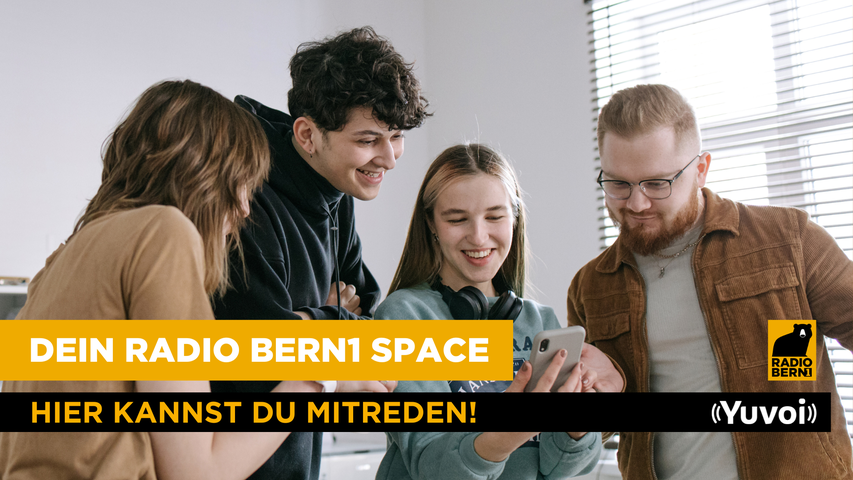 Einfach reinhören? Oder auch mitreden? Im RADIO BERN1 Space auf Yuvoi kannst du beides.