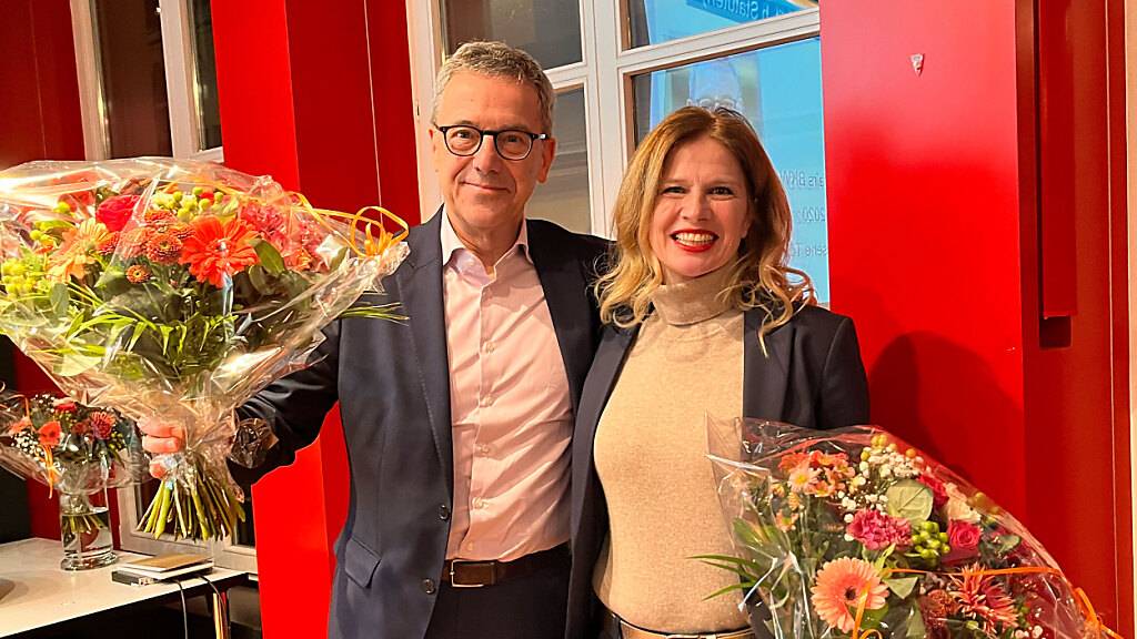 Die FDP Stadt Bern hat am Montagabend ein neues Co-Präsidium gewählt: Chantal Perriard (Bild) und René Lenzin (Bild) übernehmen die Leitung von Christoph Zimmerli.