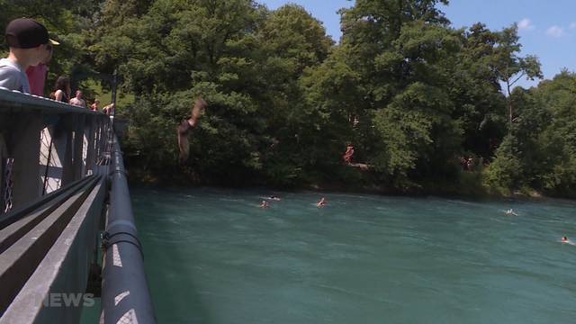 Aareschwimmer nach Schwierigkeiten im Wasser vermisst