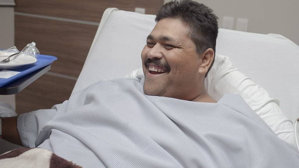 Andrés Moreno vor seiner Magenverkleinerungs-Operation im vergangenen Oktober: Der einst schwerste Mann der Welt starb an Weihnachten an einem Herzinfarkt. Er wurde 38 Jahre alt. (Archivbild)