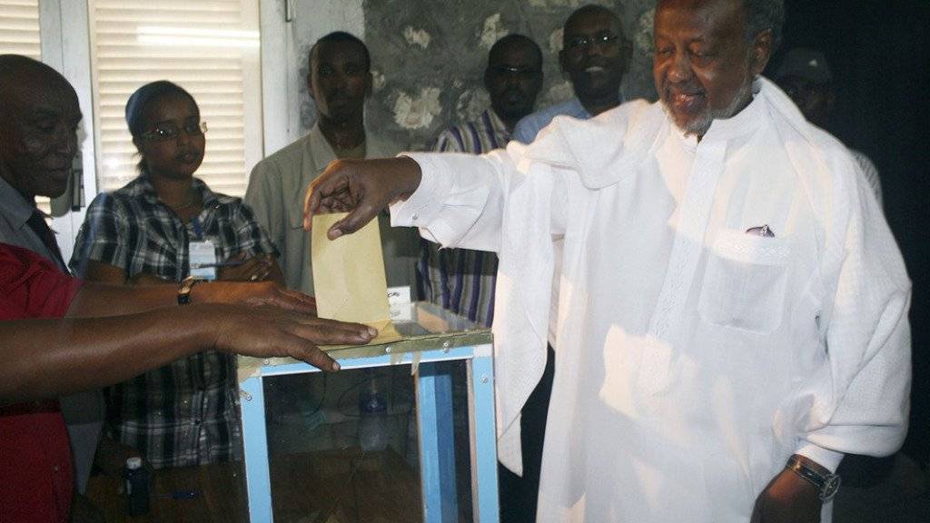 Präsident Ismail Omar Guelleh bei der letzten Wahl im April 2011. (Archivbild)