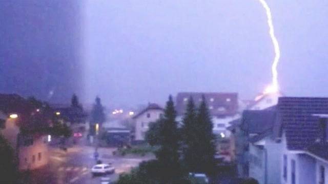 Blitzeinschläge im Kanton Solothurn