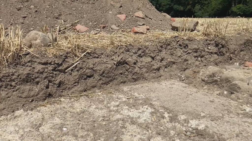 Archäologen mit Römer-Funden in Herzwil bei Köniz