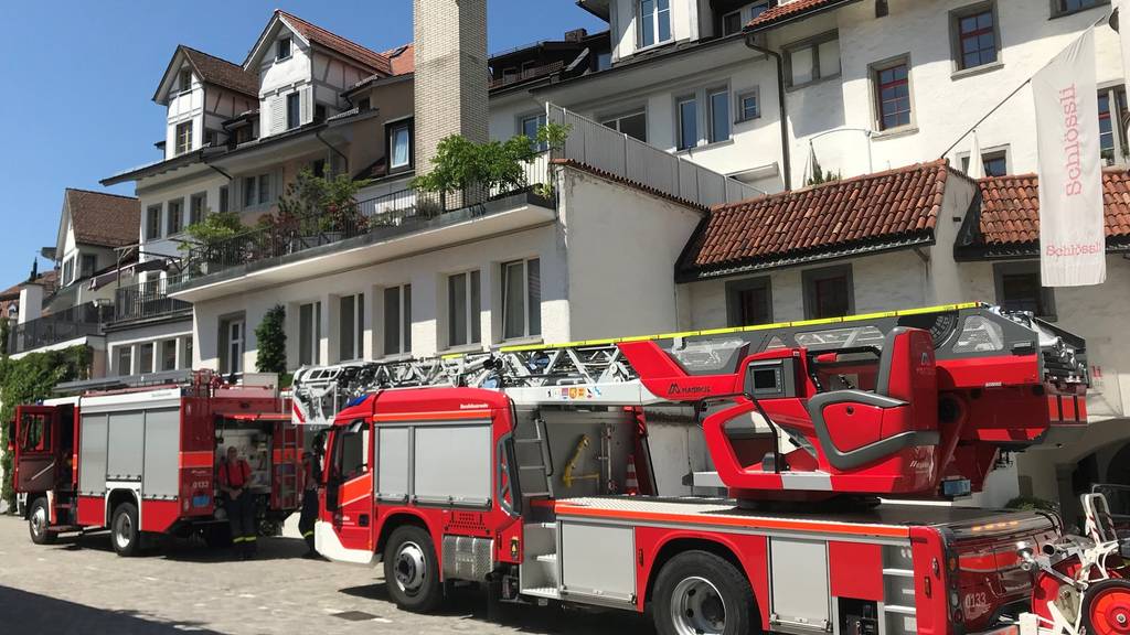 Die St.Galler Feuerwehr rückte wegen eines Fehlalarms in der St.Galler Pfalz aus.