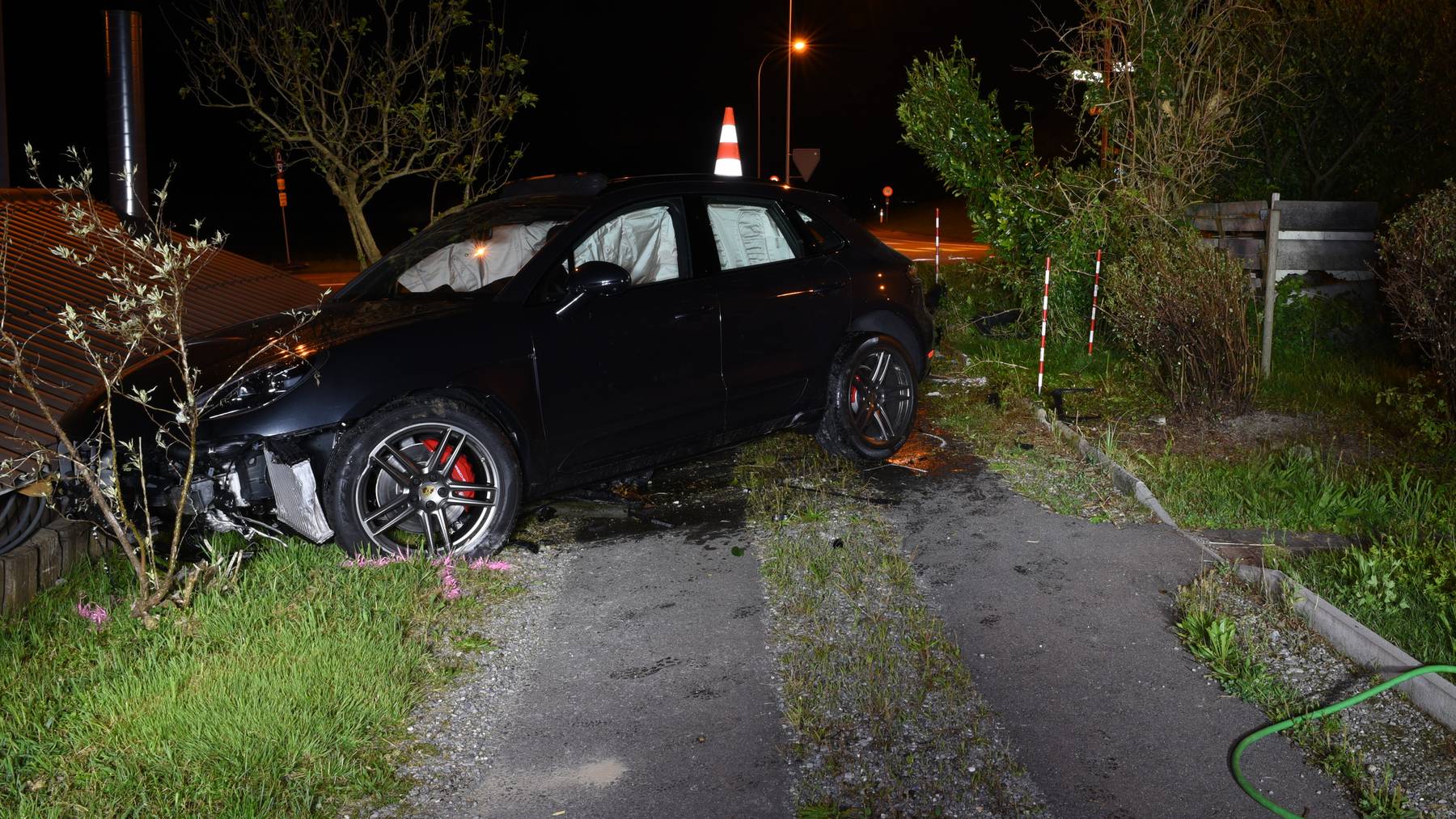 Betrunkener Autofahrer baut in Meierskappel ienen Selbstunfall