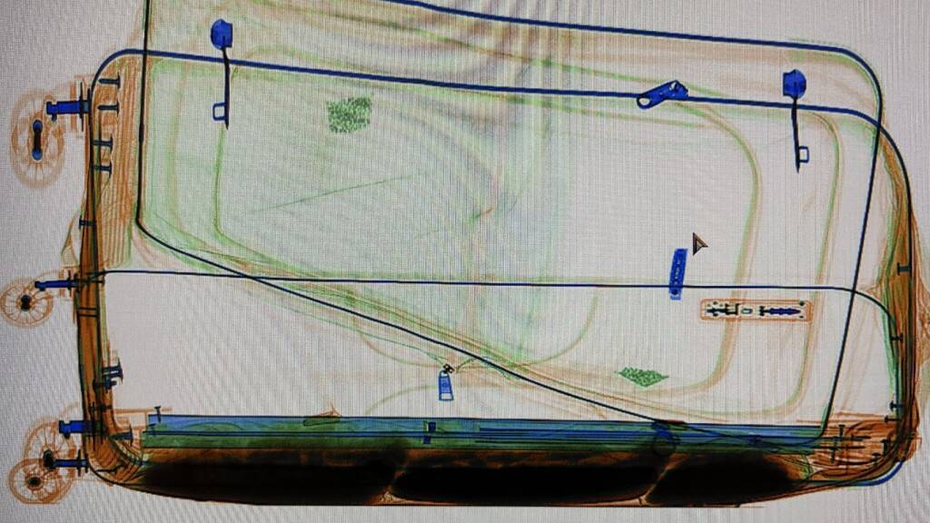 Eine Schmugglerin aus Brasilien hatte rund 10 Kilogramm Kokain in ihren Koffern versteckt. Die Gepäckstücke hatten einen doppelten Boden.