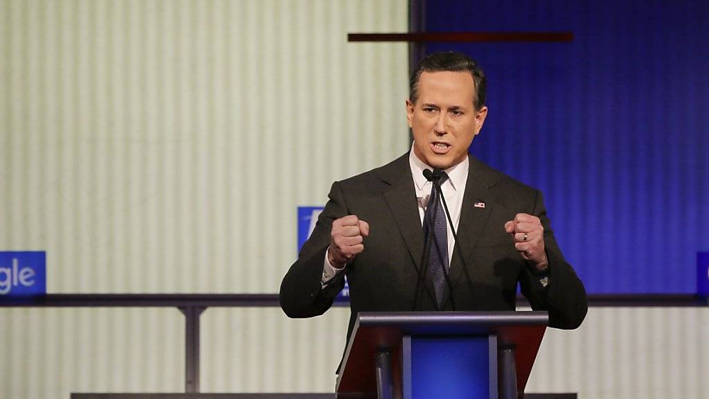 Nach den Vorwahlen in Iowa hat auch er sich aus dem Rennen um die US-Präsidentschaft verabschiedet: Der frühere Senator aus Pennsylvania, Rick Santorum. (Archivbild)