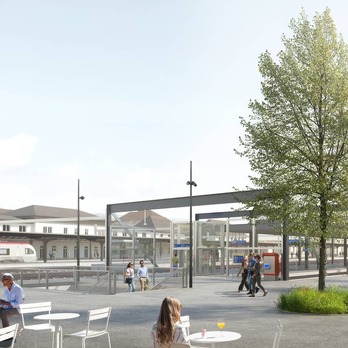 So soll der neue Bahnhof Solothurn Süd aussehen