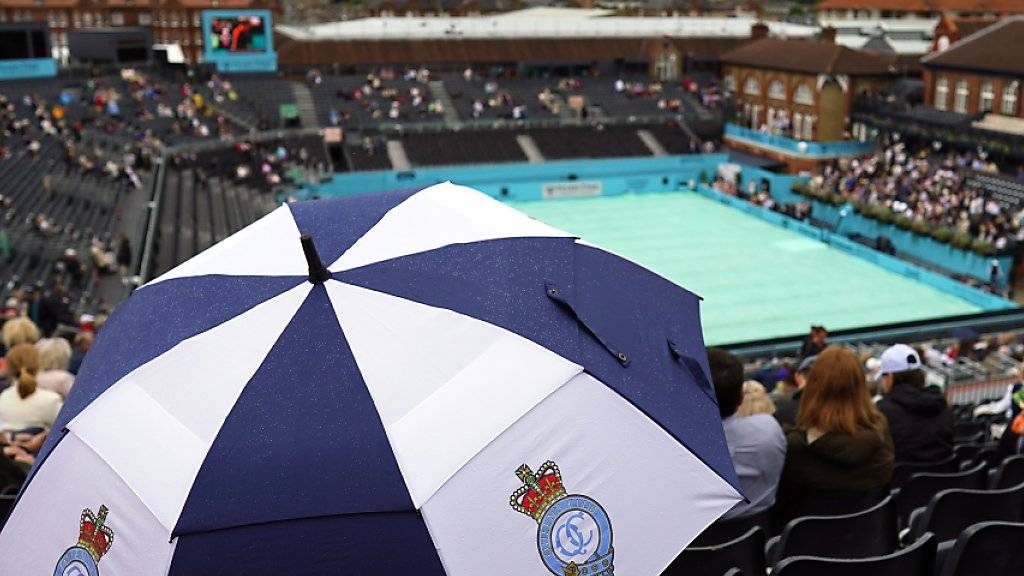Wegen Regens fanden am Dienstag in Queen's keine Spiele statt