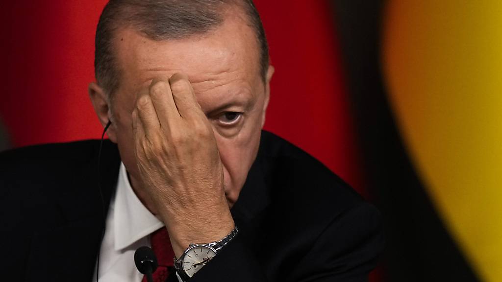 ARCHIV - Recep Tayyip Erdogan, Präsident der Türkei, bei einer Pressekonferenz in Istanbul. Foto: Francisco Seco/AP/dpa