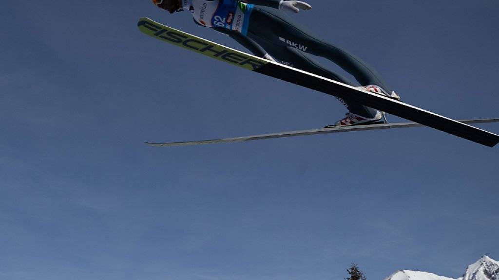 Will heute auch auf der Normalschanze in Seefeld hoch hinaus: Killian Peier strebt seine zweite WM-Medaille nach Bronze von der Grossschanze an