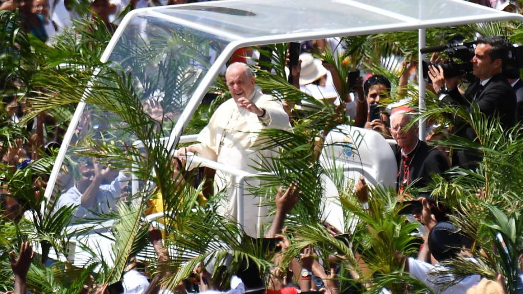 Papst Franziskus am Montag in Port Luis auf Mauritius.