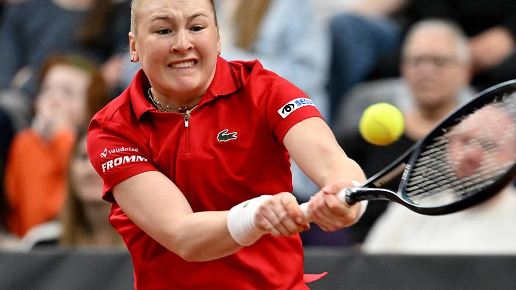 Céline Naef sorgt mit dem Sieg gegen Marta Kostjuk für eine grosse Überraschung