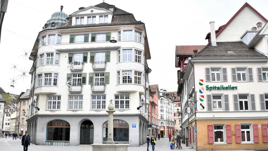 Der neue Scherrerplatz in St.Gallen.