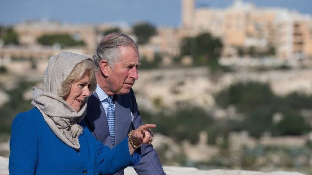 Prinz Charles und seine Frau Camilla besuchen im November die Golfstaaten, nachdem vor einem Jahr ein Besuch in Malta (Bild) auf dem Programm stand.