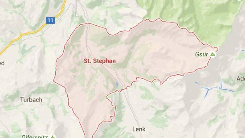 Auf Gemeindegebiet von St. Stephan im Simmental ereignete sich der Unfall am Dienstagmorgen.