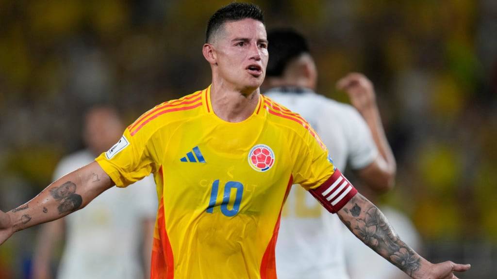 James Rodriguez, der Torschützenkönig der WM 2014, schafft mit Kolumbien die WM-Quali