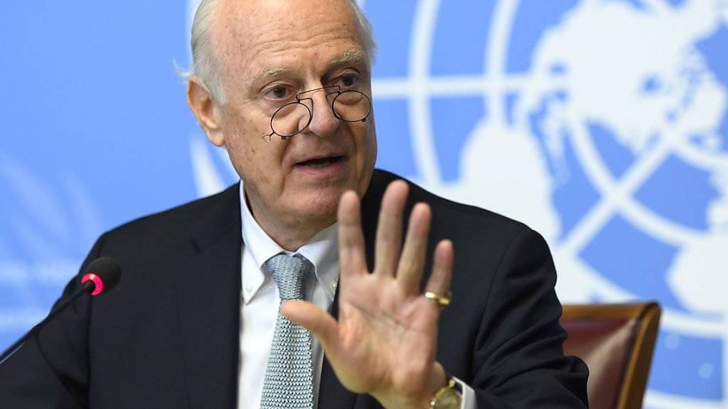 Wird an den neuen Syrien-Gesprächen am Samstag in Lausanne dabei sein: Der UNO-Sondergesandte Staffan de Mistura. (Archiv)