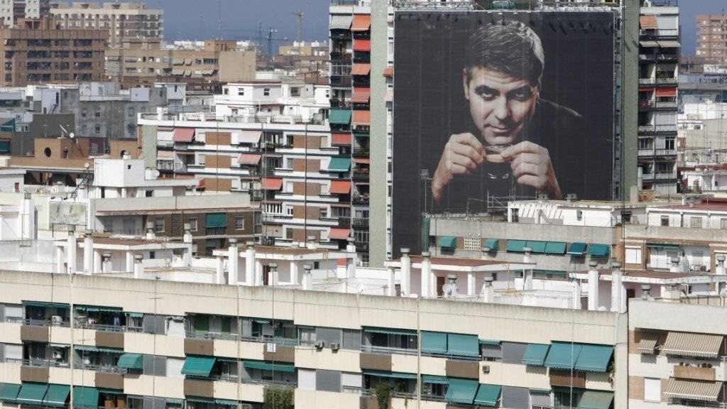 Hollywood-Star Georg Clooney macht weltweit Werbung für Nespresso, hier im spanischen Valencia. (Archivbild)