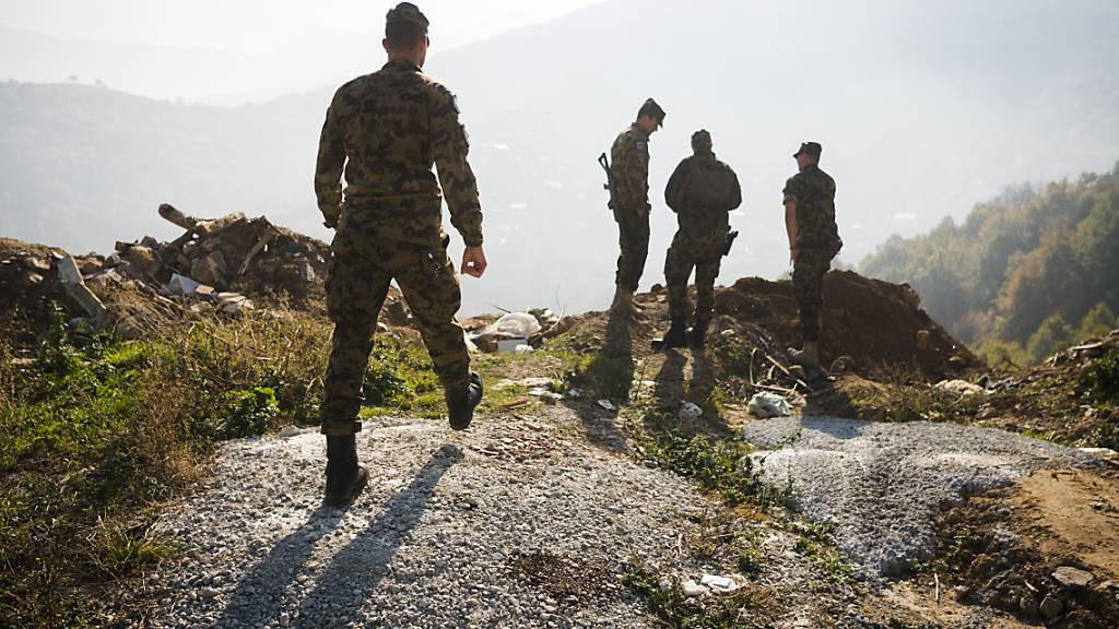 Einsatz für Frieden und Stabilität: Schweizer Armeeangehörige im Kosovo. (Archivbild)