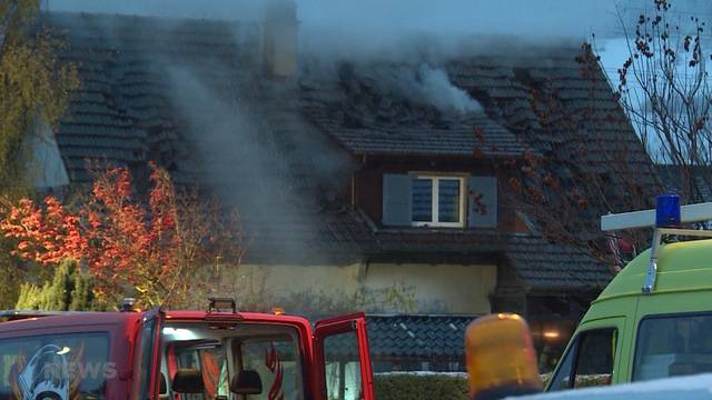 Brand verwüstet Einfamilienhaus in Wichtrach