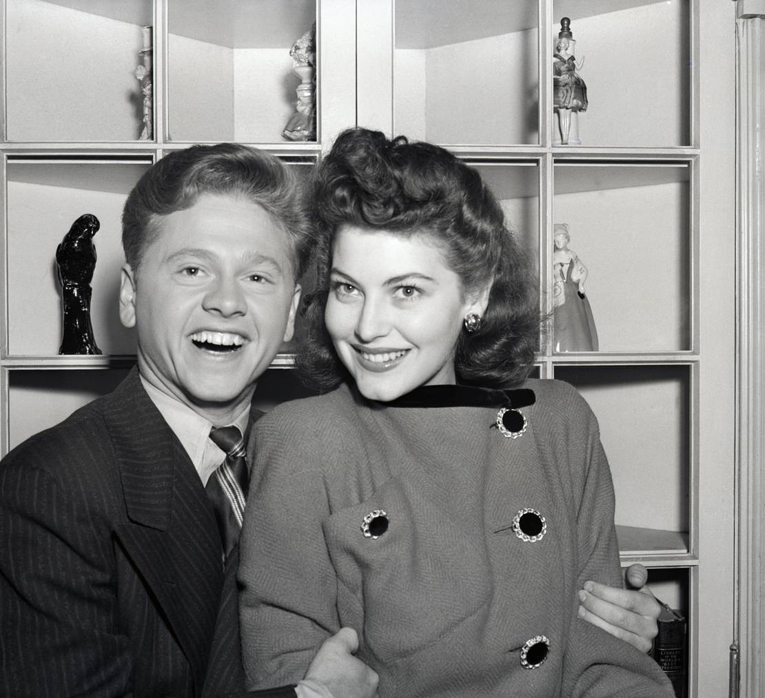 Mickey Rooney und Ava Gardner.