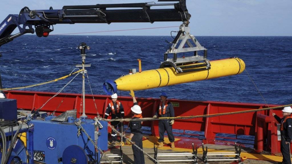 Mit diesem U-Boot der US-Navy suchten die Bergungskräfte im April 2014 nach der verschwundenen Maschine MH370. Ein Unterwassergerät der heutigen Suchmannschaft liegt nach einem Unfall am Meeresboden. (Archivbild)