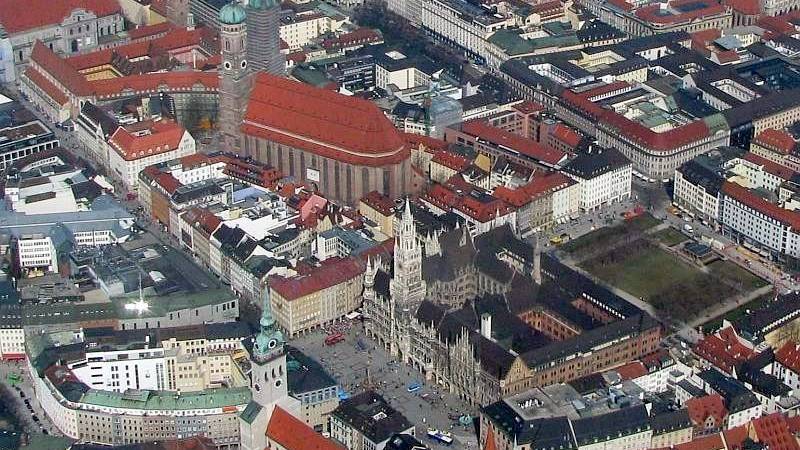 Luftbild der Münchner Innenstadt (Symbolbild).