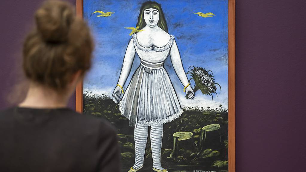 «Die Schauspielerin Margarita» ist eines der rund 50 ausgestellten Werke Pirosmanis.