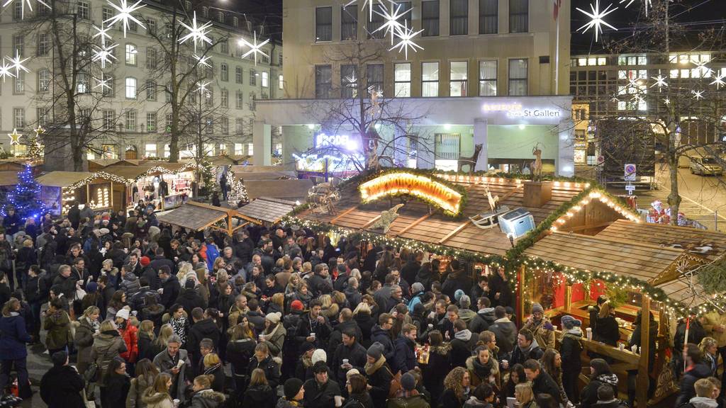 Der Weihnachtsmarkt in St.Gallen ist europaweit bekannt.