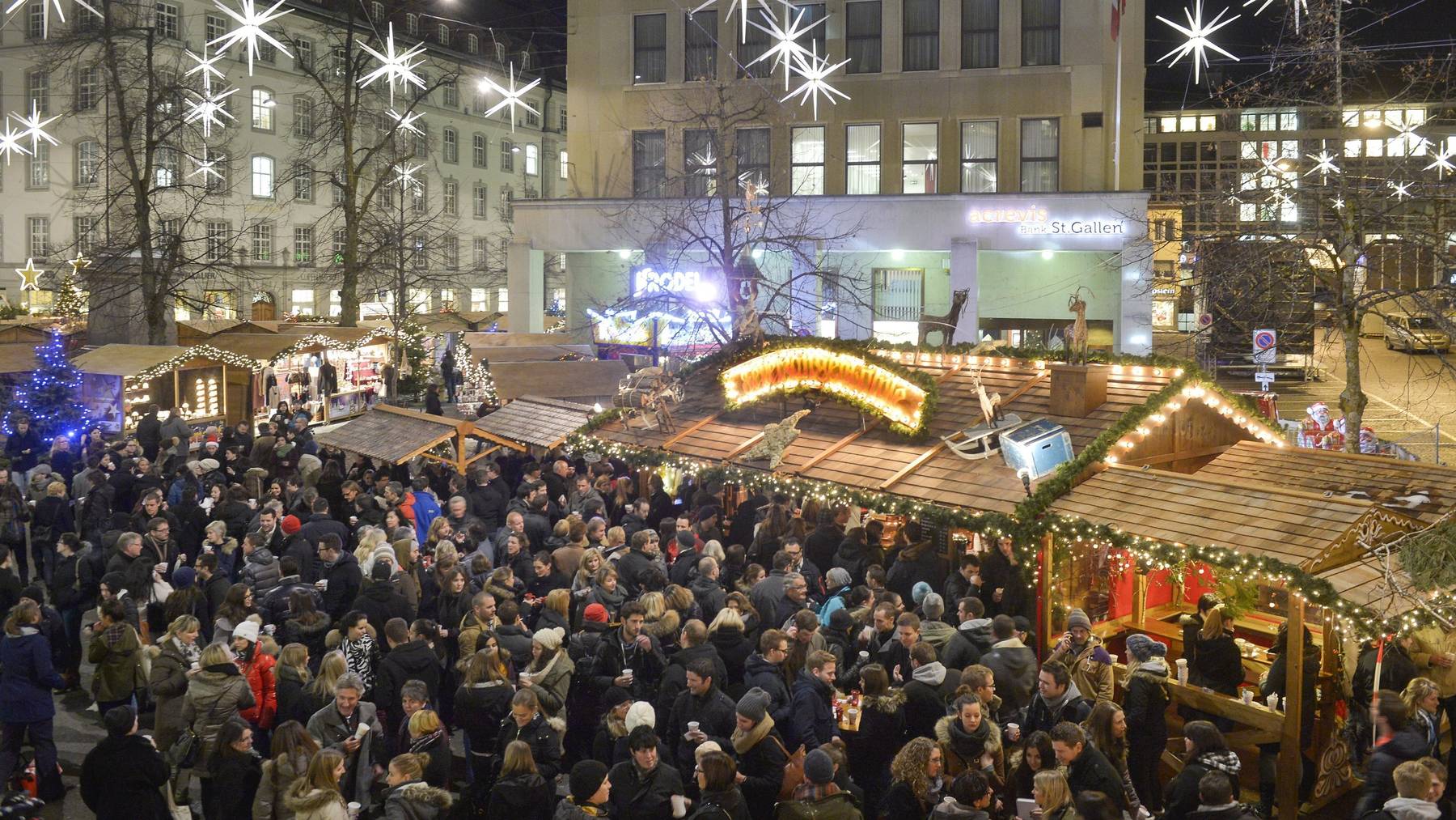 Der Weihnachtsmarkt in St.Gallen ist europaweit bekannt.