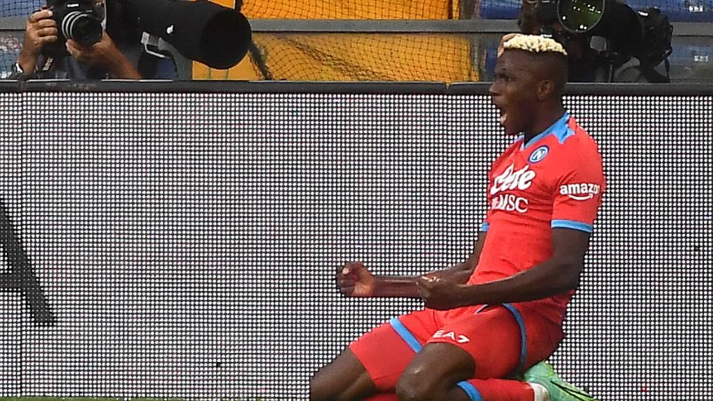 Victor Osimhen gelingen in Genua zwei Tore, nachdem er schon in der Europa League gegen Leicester zweimal getroffen hatte
