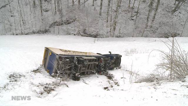 Schneechaos im Morgenverkehr